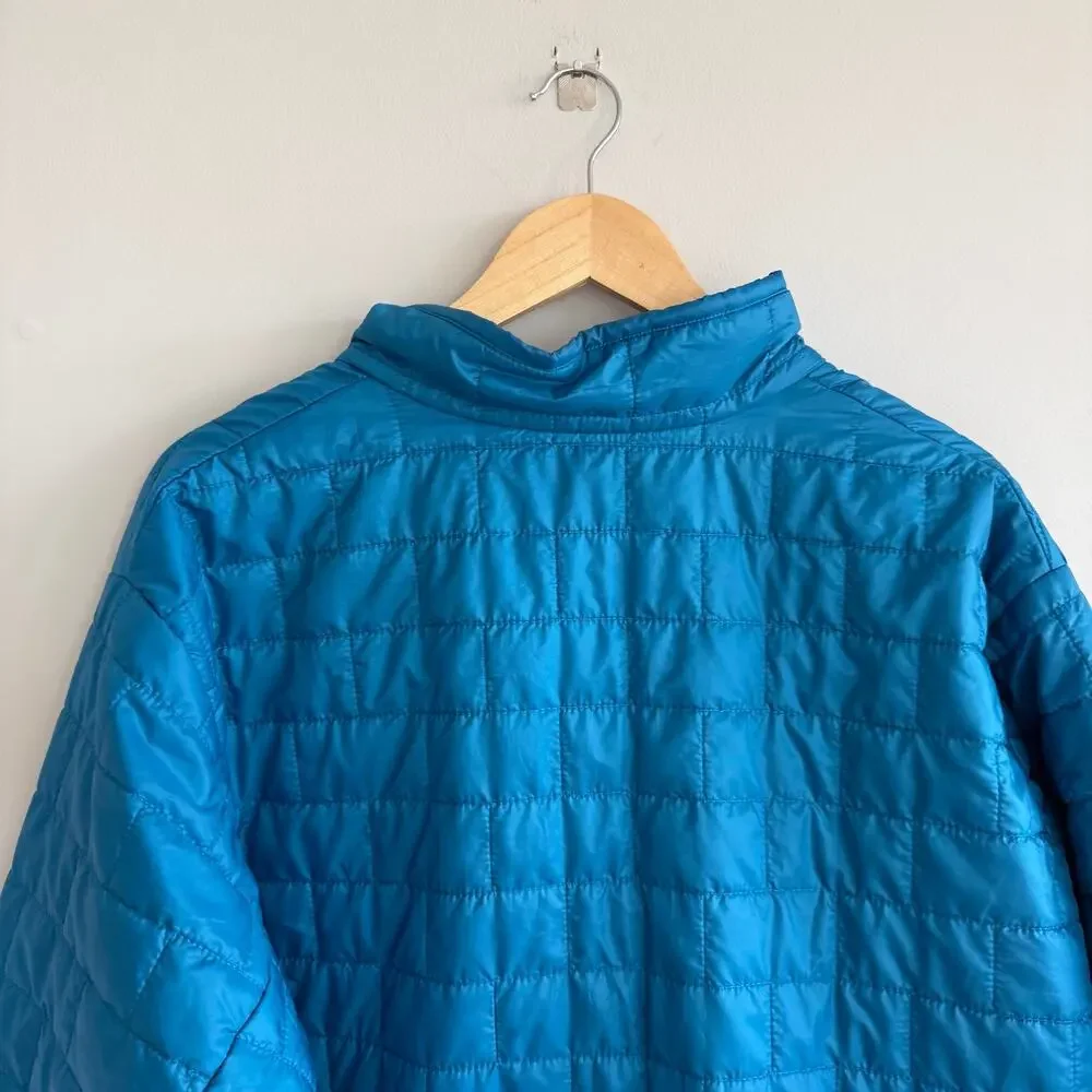 Patagonia Nano Zip Up Mock Neck Puffer Jacket Blue XXL